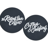 REVERSIBLE RUBBER COASTER [BLACK]