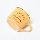 TRSCオリジナルマグ『coffee & surfing』 イエロー