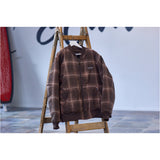 TRSC × BLUCO OMBRE CHECK BOMBER JACKET