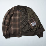TRSC × BLUCO OMBRE CHECK BOMBER JACKET