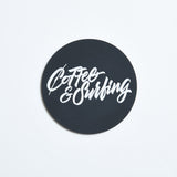 REVERSIBLE RUBBER COASTER [BLACK]