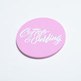 REVERSIBLE RUBBER COASTER [PINK]