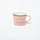 TRSCオリジナルマグ『coffee & surfing』 ピンク